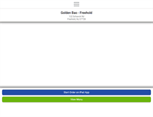 Tablet Screenshot of goldenbaofreehold.com